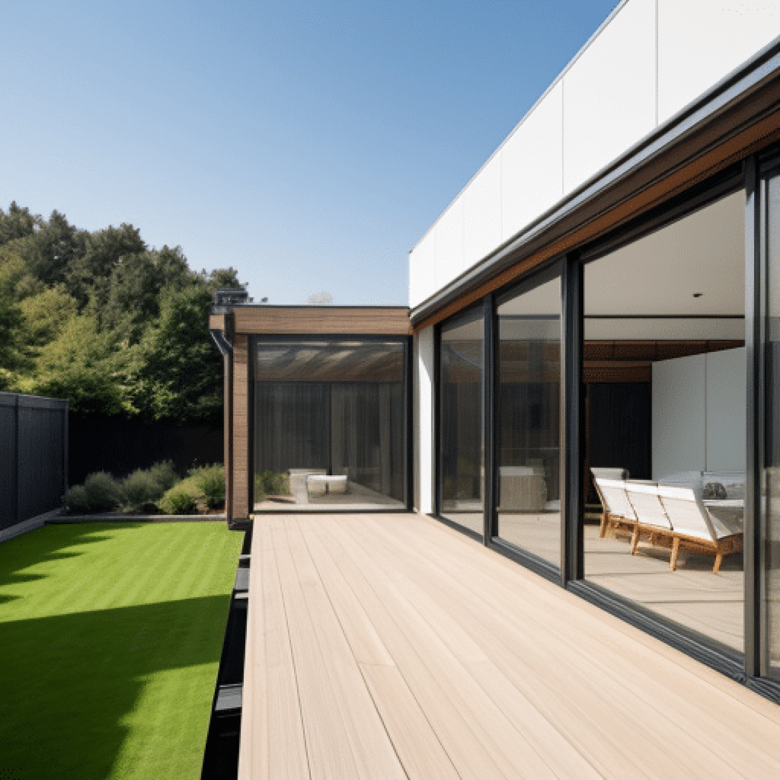 Остекление террасы раздвижными конструкциями